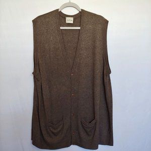 Votum Cashmere Blend Button Grandpa Old Money Gentlemen Style Vest XL